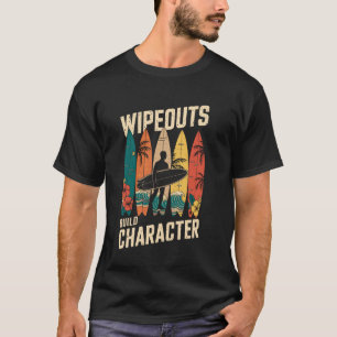 Valpartijen Bouwen Karakter Surfer Grappig Surfen T-shirt