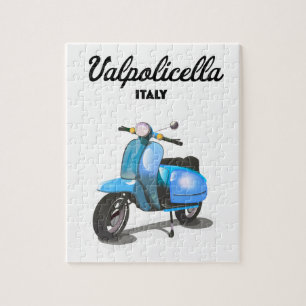 Valpolicella Italië Scooter poster Kunstprint Legpuzzel