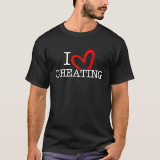 Vals citaat Ik hou van vals spelen Ik hart vals sp T-shirt