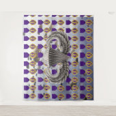 VALSCHERMEN, PURPEREN HART en AIRBORNE WINGS Wandkleed (Voorkant)