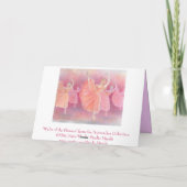 Valse de la carte de voeux des fleurs (Dos)