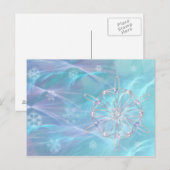 Valse de la carte postale Snowflakes (Devant / Derrière)