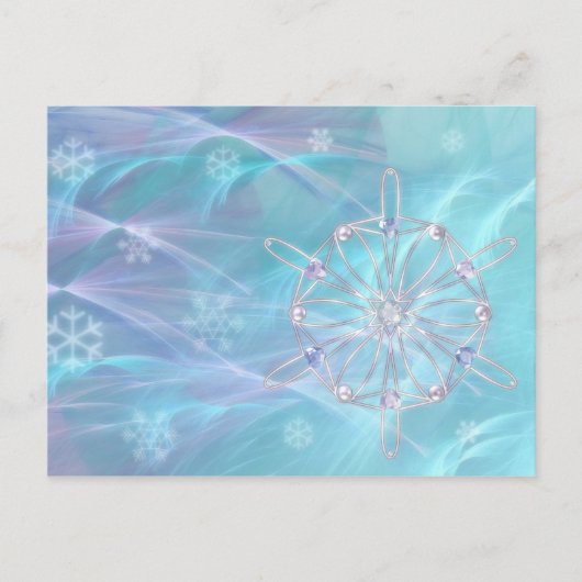 Valse de la carte postale Snowflakes (Devant)