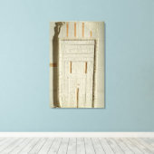 Valse deur van Sheshi, c.2300-2200 BC (geschilderd Canvas Afdruk (Insitu (Houten vloer))