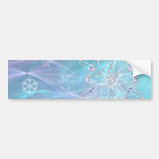 Valse du Sticker pare-chocs Snowflakes (Devant)