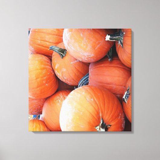 Valse pompoenstapel canvas afdruk (Voorkant)
