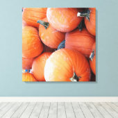 Valse pompoenstapel canvas afdruk (Insitu (Houten vloer))