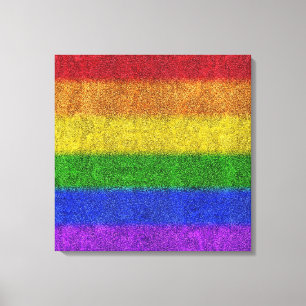 Valse regenbooggradiënt canvas afdruk