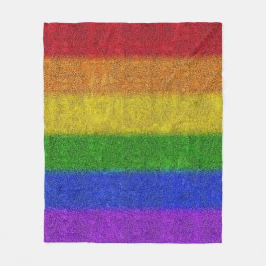 Valse regenbooggradiënt fleece deken (Voorkant)
