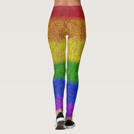 Valse regenbooggradiënt leggings (Achterkant)