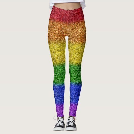 Valse regenbooggradiënt leggings (Voorkant)