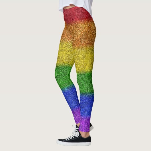 Valse regenbooggradiënt leggings (Links)