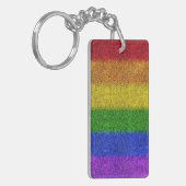 Valse regenbooggradiënt sleutelhanger (Voorkant Links)