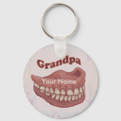 Valse tanden Opa sleutelhanger (Voorkant)