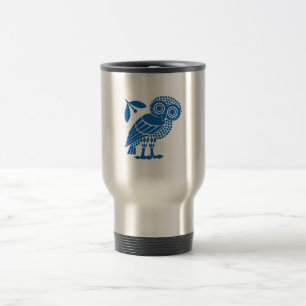 Valsymbool van gemeente Athene embleem owl bi Reisbeker