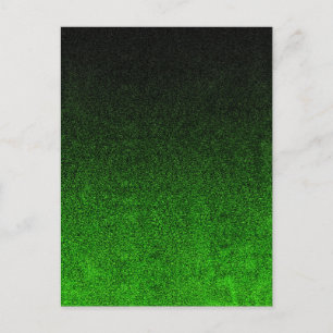Valt zwart en groen glitterverloop briefkaart
