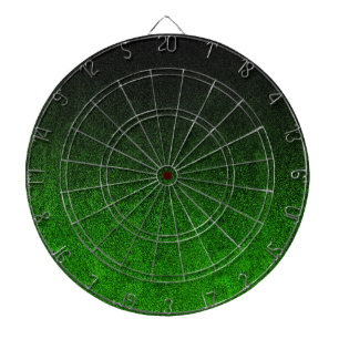 Valt zwart en groen glitterverloop dartbord