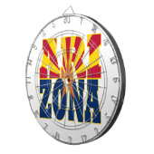 Valtekst Arizona Dartbord (Voorkant Rechts)