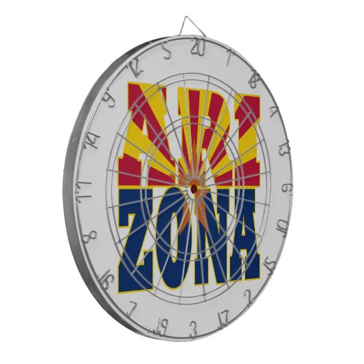 Valtekst Arizona Dartbord (Voorkant Links)