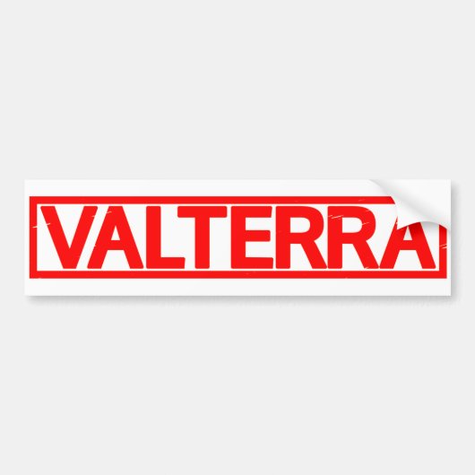 Valterra Stamp Bumpersticker (Voorkant)