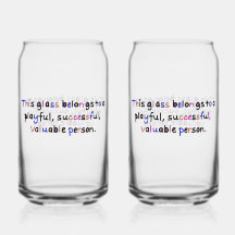 Valuable Person Glass