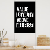 Value Loyalty - Ray Red Poster (Keuken)