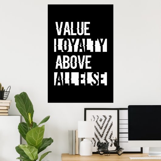 Value Loyalty - Ray Red Poster (Thuiskantoor)