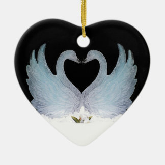 Valuegem Love Swans Hart Ornament