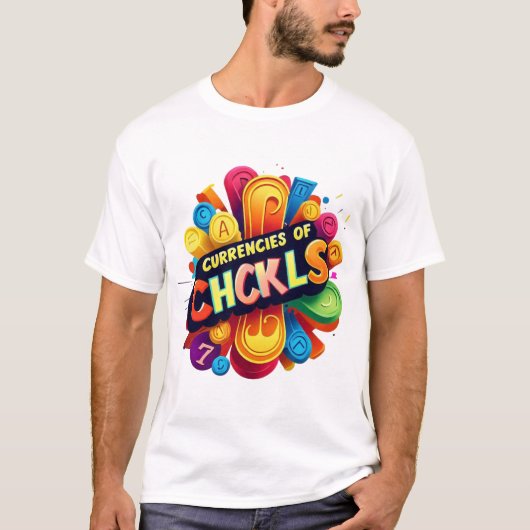 "Valuta's van Chuckles" T-shirt (Voorkant)
