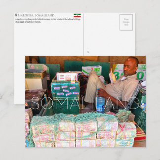 Valutaverkoper, Hargeisa, Somaliland Reis Briefkaart