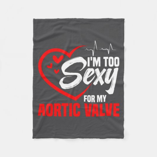 Valve Replacement Heart Surgery Aortic Valve Repai Fleece Deken (Voorkant)