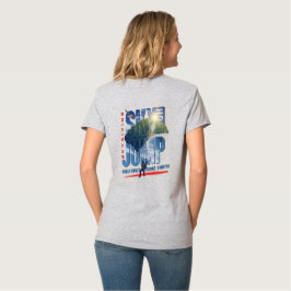 Valvrijheid ervaren boven de wolken bij skydiven | t-shirt