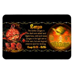 Valxart Gothic zodiac geboren Leo Virgo Cusp Magneet