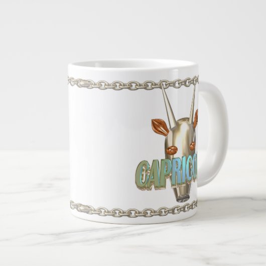 Valxart Scorpio Capricorn diervriendschap Jumbo Beker (Voorkant rechts)