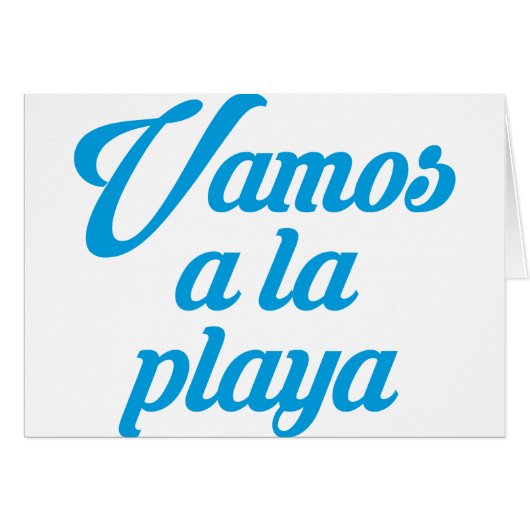 VAMOS A LA PLAYA (Devant horizontal)