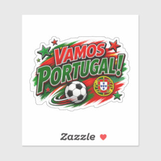VAMOS PORTUGAL! Fan | Portugese trotsvoet Sticker