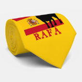 Vamos Rafa met vlag van Spanje Stropdas (Opgerold)