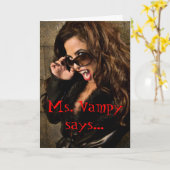 VAMP ÇA ! Carte de vœux (Fleur jaune)