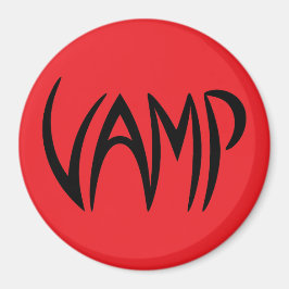 Vamp Text (Red/Black) versie Magneet