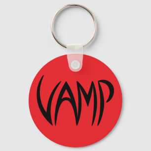 Vamp Text (Red/Black) versie Sleutelhanger