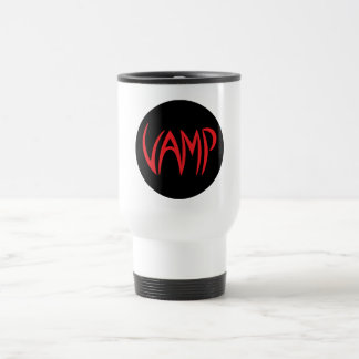 Vamp Text (zwart/rood) versie Reisbeker