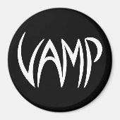 Vamp Text (zwart/wit) Versie Magneet (Voorkant)