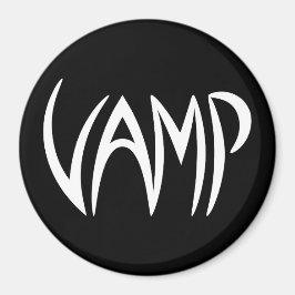 Vamp Text (zwart/wit) Versie Magneet