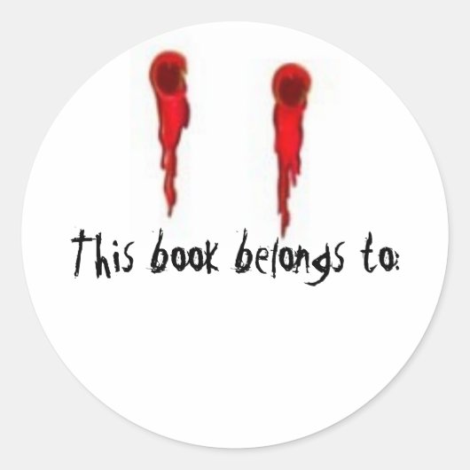 Vampier Bijt boek sticker (Voorkant)