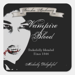  Vampier Bloed Halloween Fles Stickers