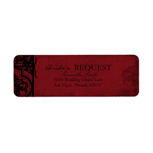 Vampier Bride Return Label B (Voorkant)