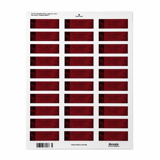 Vampier Bride Return Label B (Full Sheet)