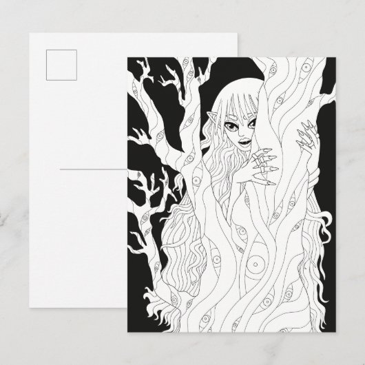 Vampier Briefkaart (Voorkant / Achterkant)
