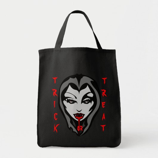 Vampier Canvas tas Halloween Vampier Tas (Voorkant)