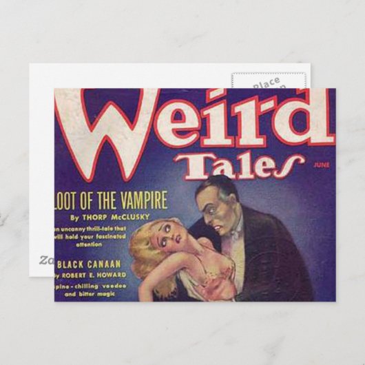 Vampier Comic Book Briefkaart (Voorkant / Achterkant)